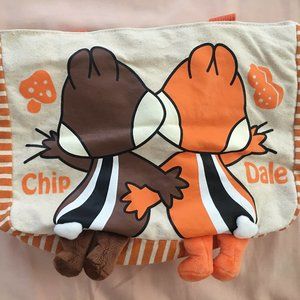 Disney Store Chip 'n' Dale Canvas Tote Bag